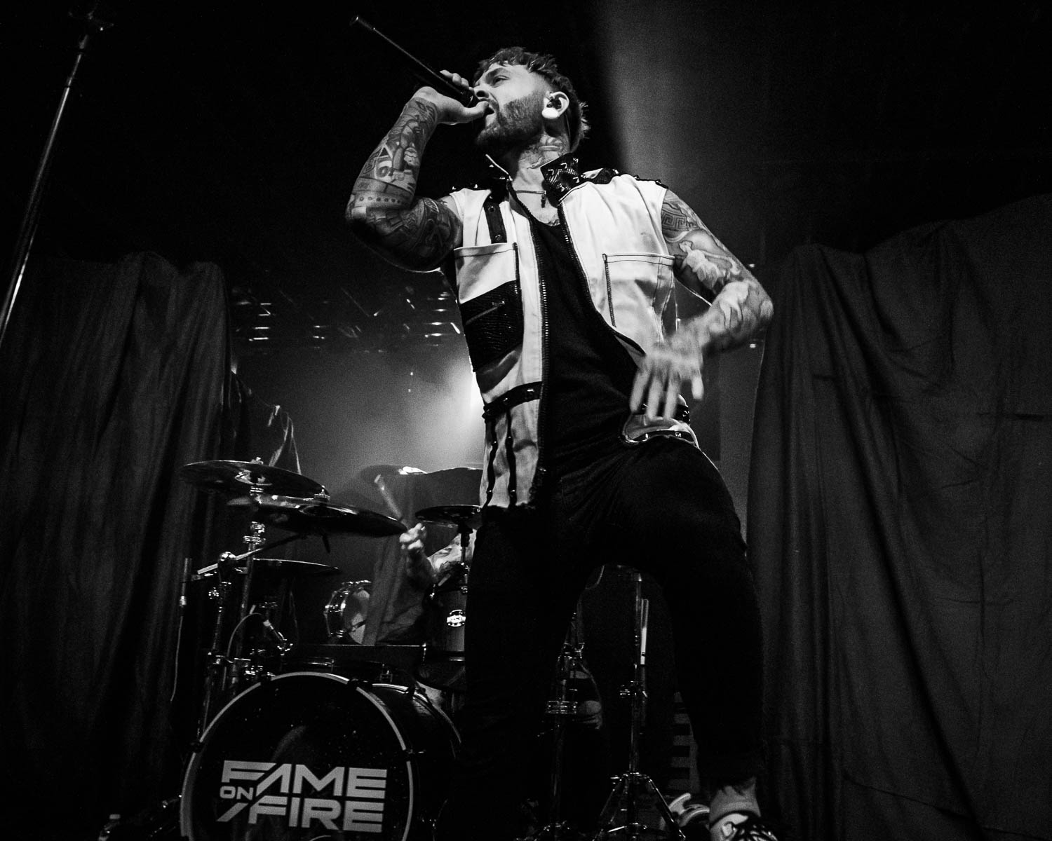 Bryan Kuznitz, lead vocalist of Fame on Fire