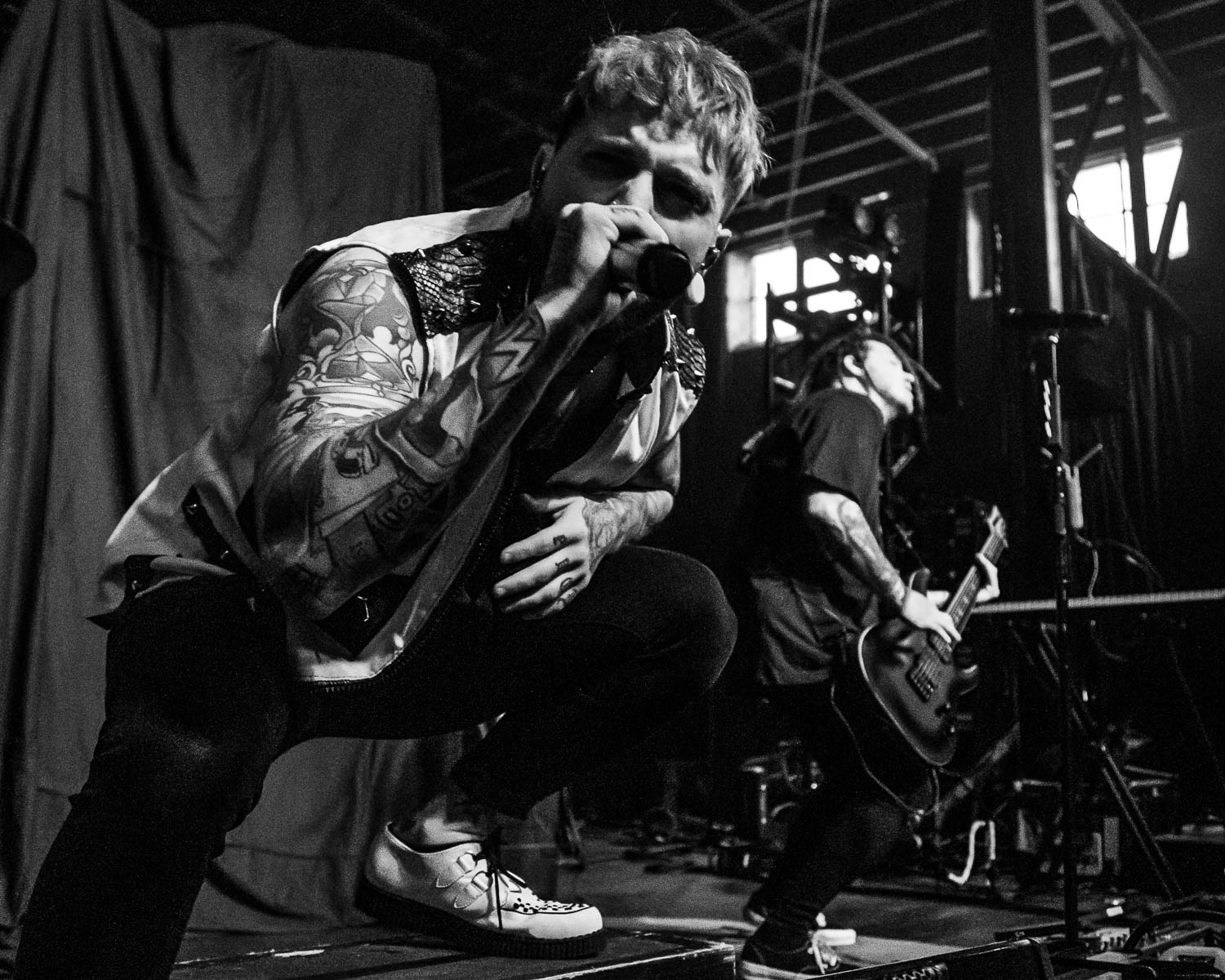 Bryan Kuznitz, lead vocalist of Fame on Fire