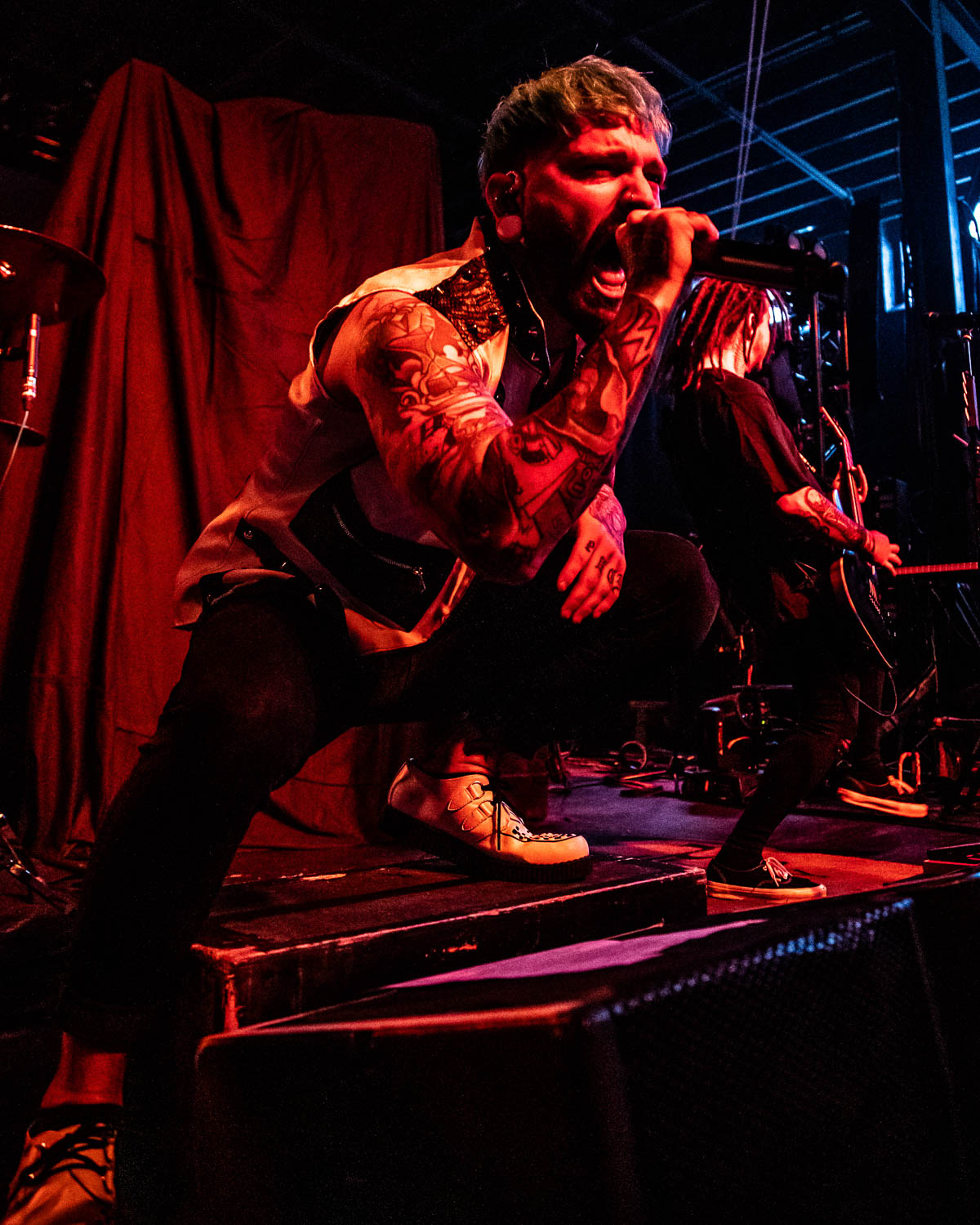 Bryan Kuznitz, lead vocalist of Fame on Fire