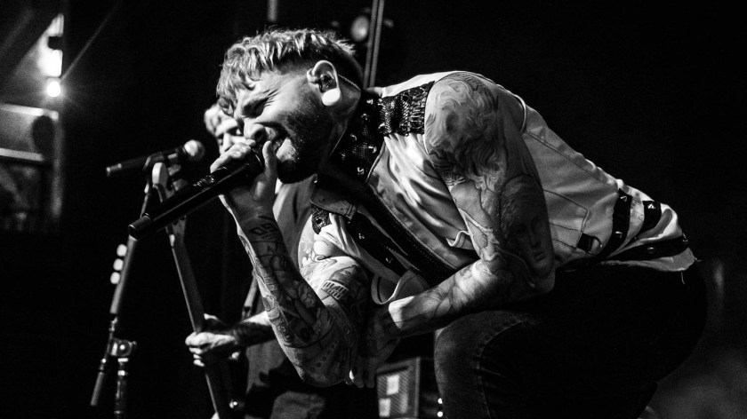 Bryan Kuznitz, lead vocalist of Fame on Fire