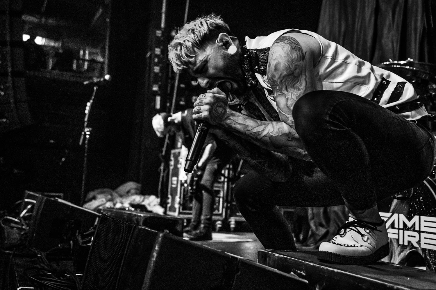 Bryan Kuznitz, lead vocalist of Fame on Fire