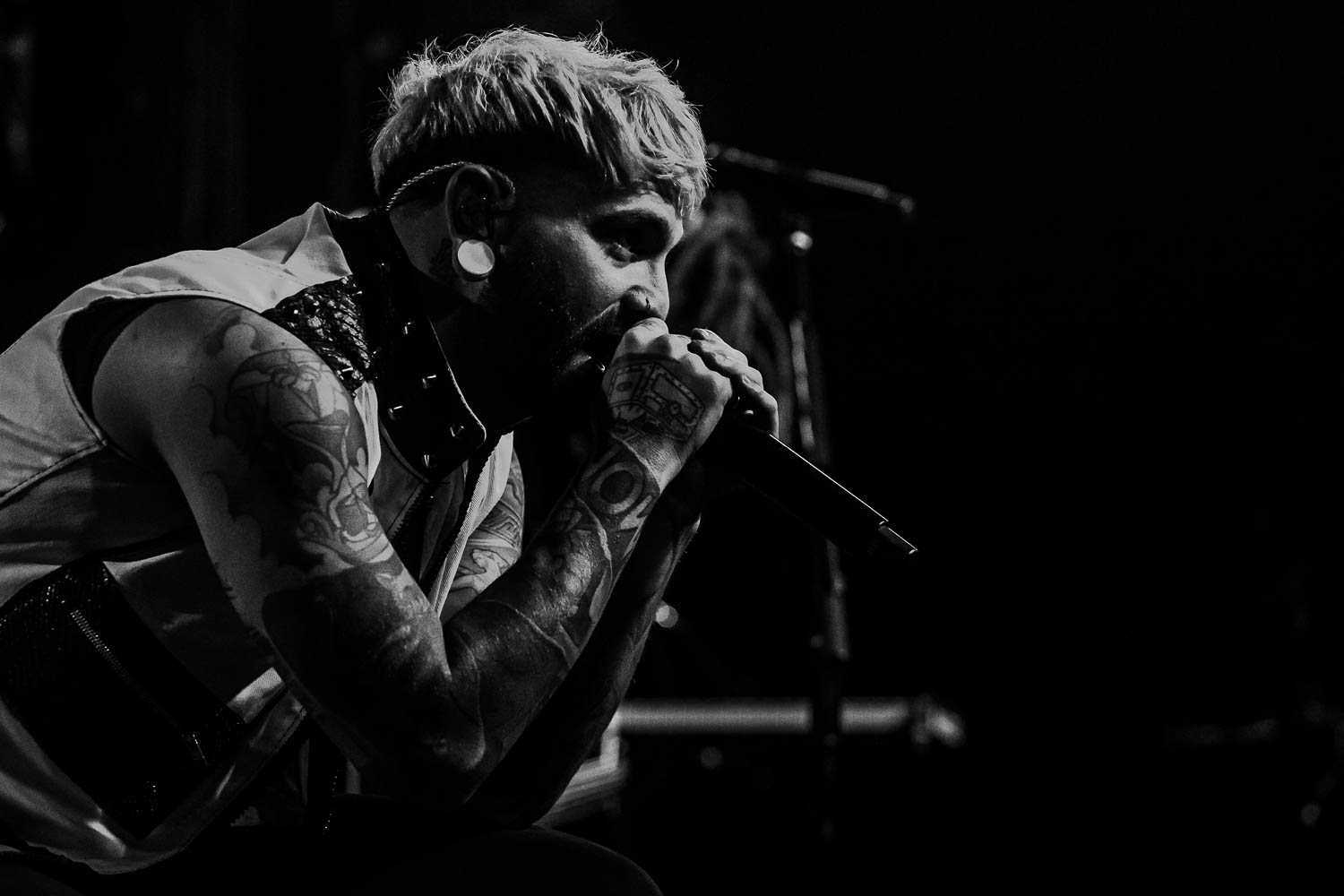 Bryan Kuznitz, lead vocalist of Fame on Fire