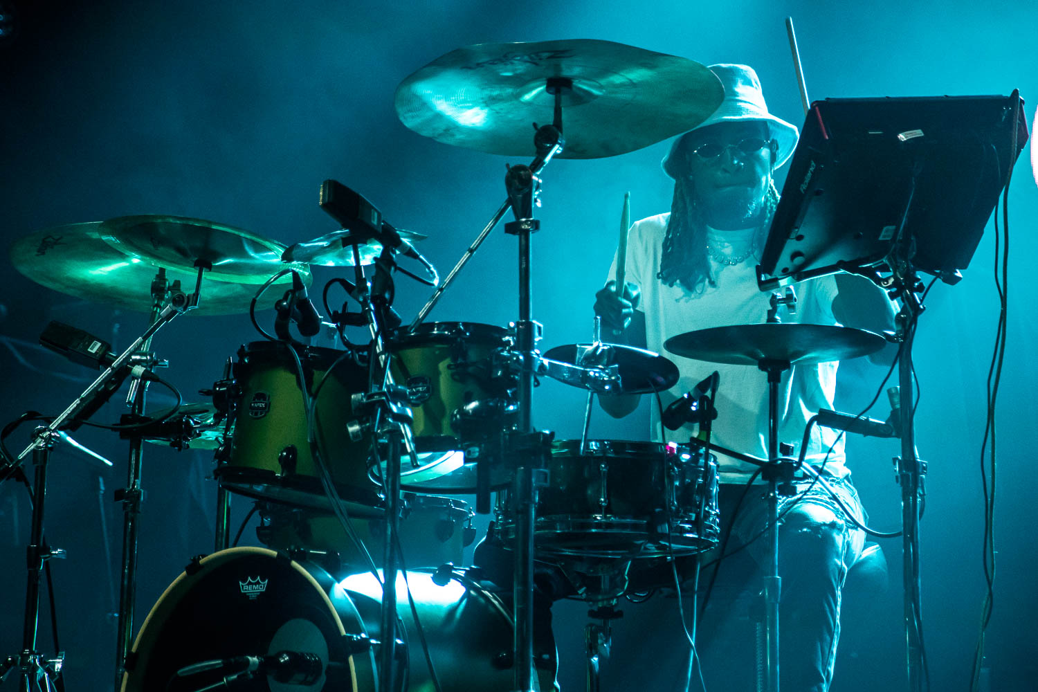 Jhakhobi Harley, drummer for Josh Fudge