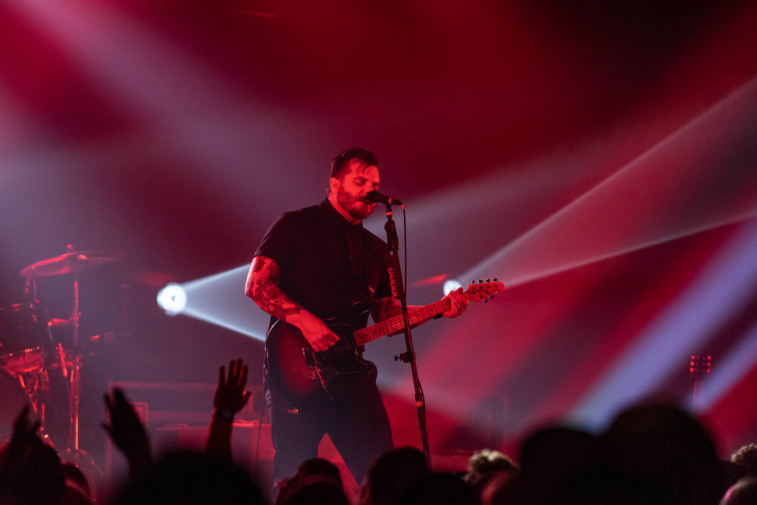 Thrice performing at The Truman in Kansas City, Missouri on June 17, 2022