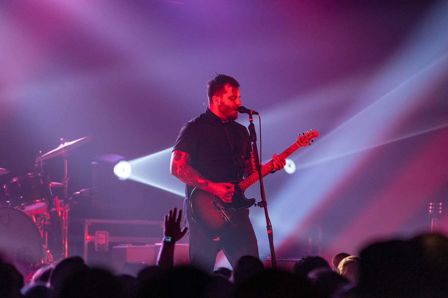 Thrice performing at The Truman in Kansas City, Missouri on June 17, 2022