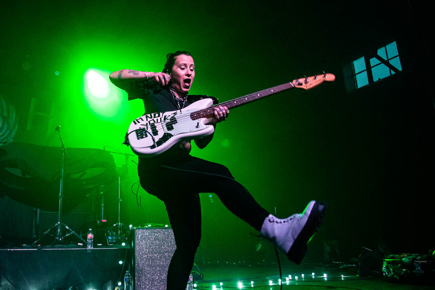 Nat Smallish, bass guitarist of The Haunt