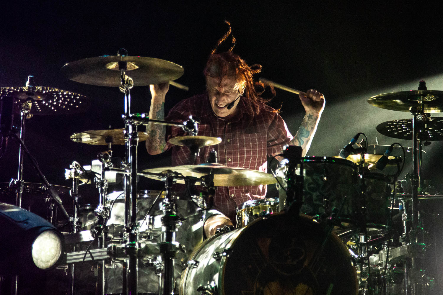 Morgan Rose, drummer of Sevendust