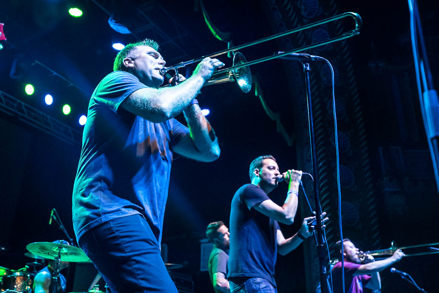 Josh Lawson, trombonist of Six Percent