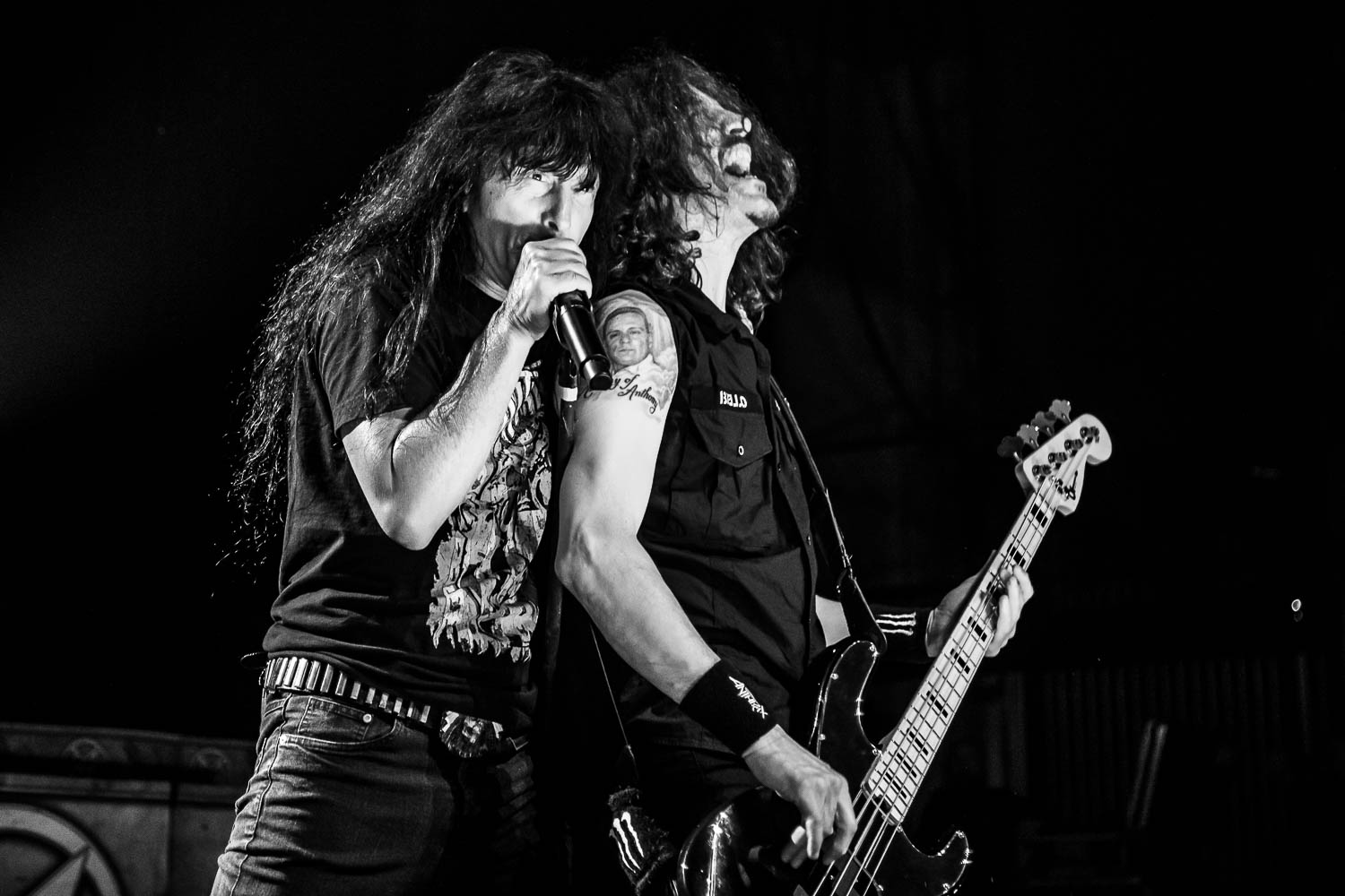 Joey Belladonna and Frank Bello of Anthrax