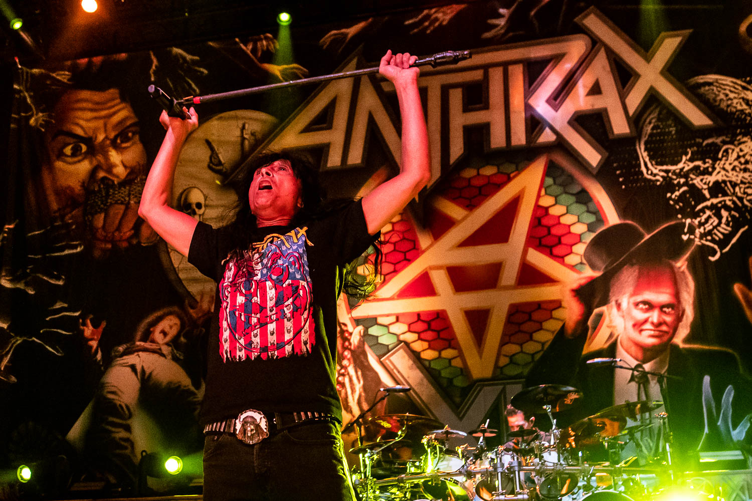 Joey Belladonna, lead vocalist of Anthrax