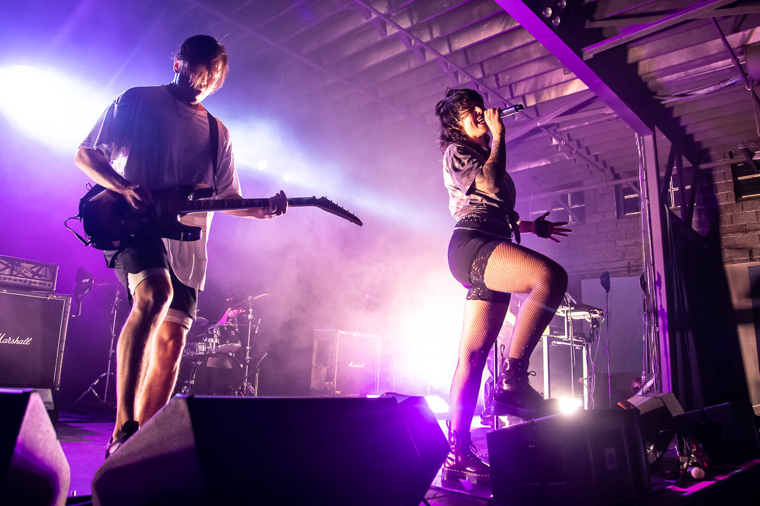 Derek E. Miller and Alexis Krauss of Sleigh Bells
