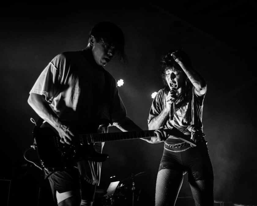 Derek E. Miller and Alexis Krauss of Sleigh Bells
