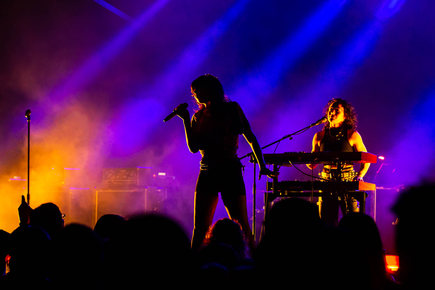 Alexis Krauss and Kate Steinberg of Sleigh Bells