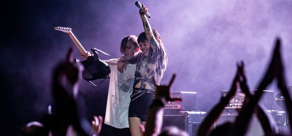 Derek E. Miller and Alexis Krauss of Sleigh Bells