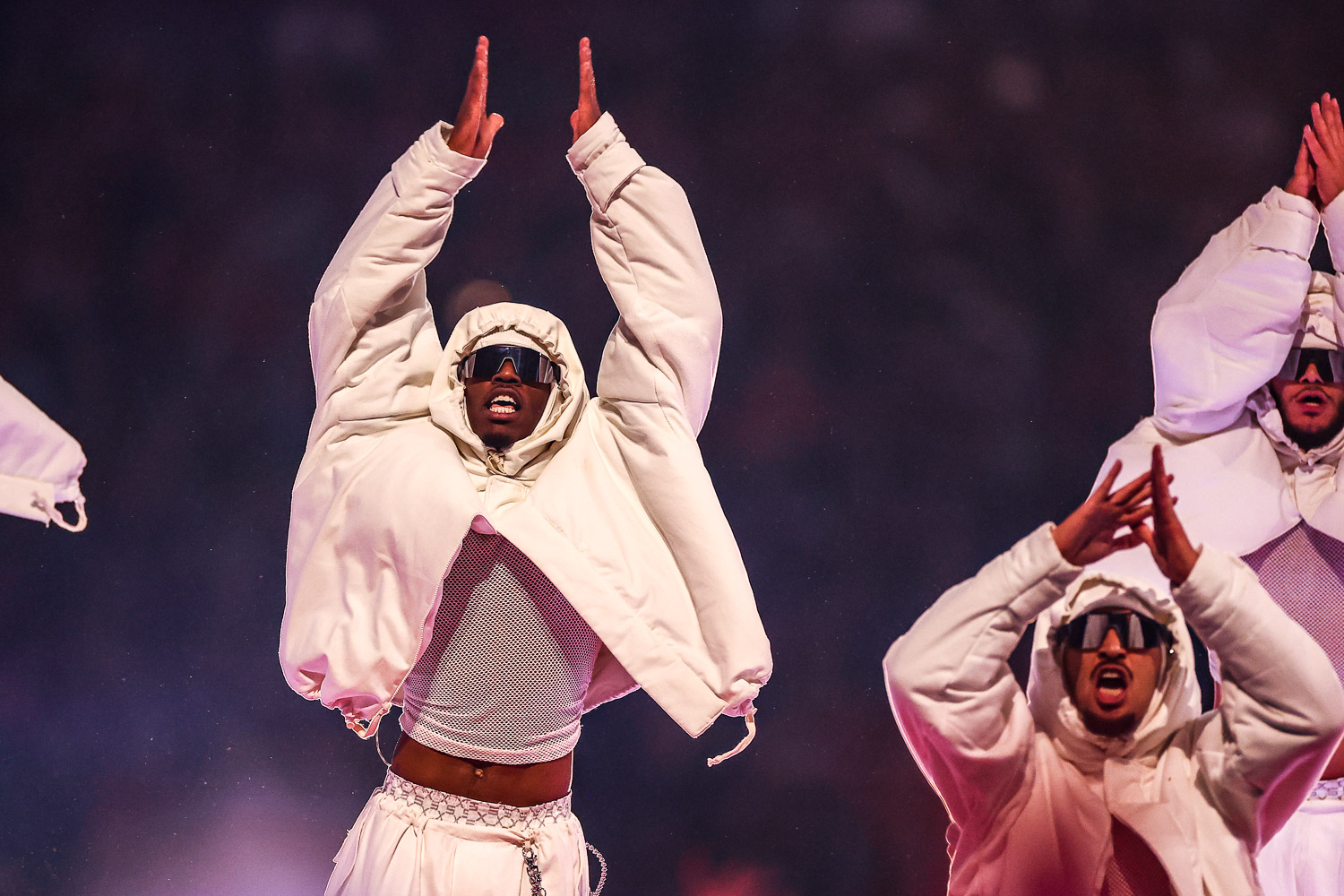 Rihanna performing during the Apple Music Super Bowl LVII Halftime Show at the NFL Super Bowl 57 football game between the Kansas City Chiefs and the Philadelphia Eagles, Sunday, Feb. 12, 2023, in Glendale, Arizona.