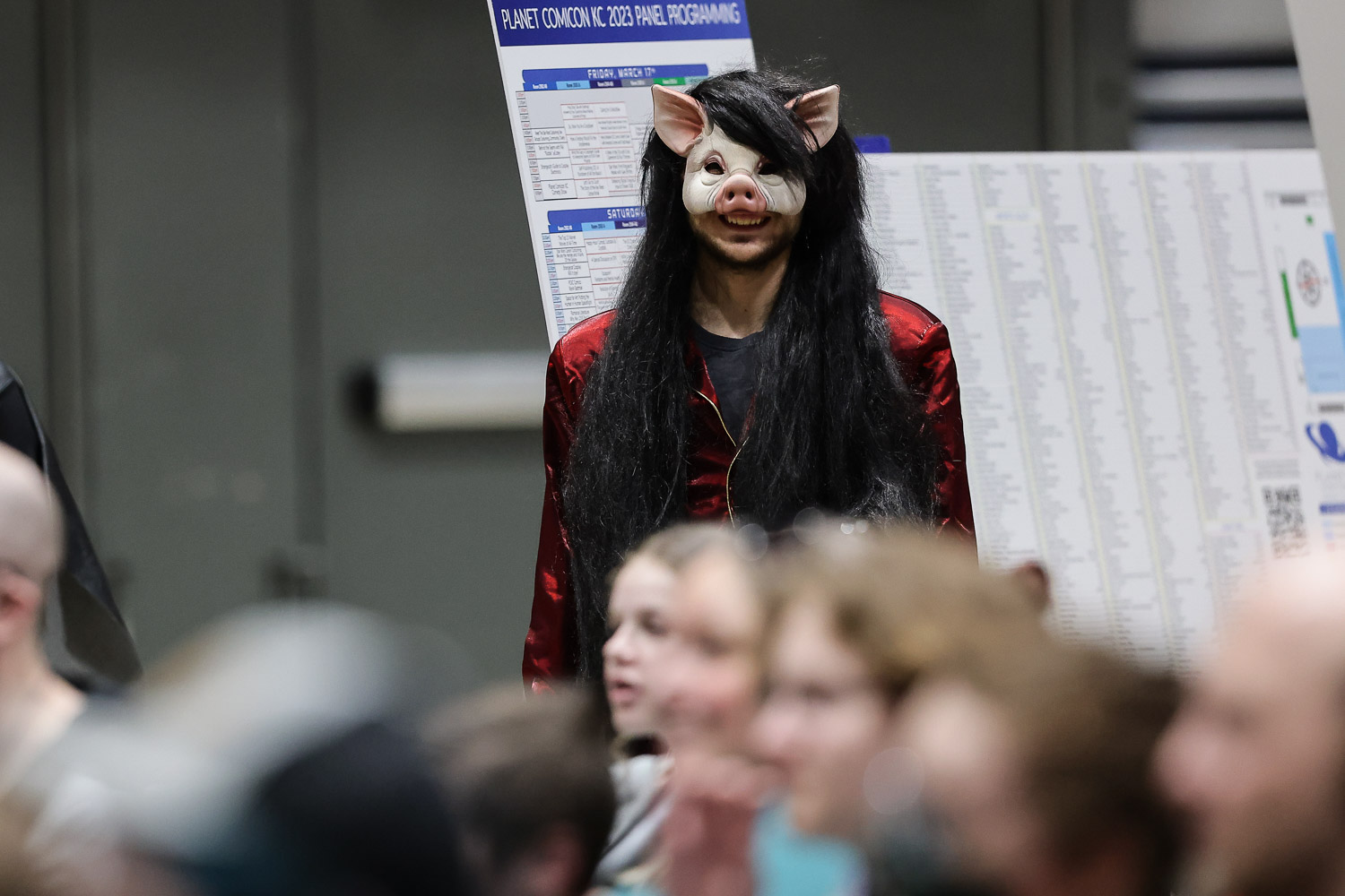 Cosplayers on Friday at the 2023 Planet Comicon in Kansas City, Missouri on March 17, 2023.