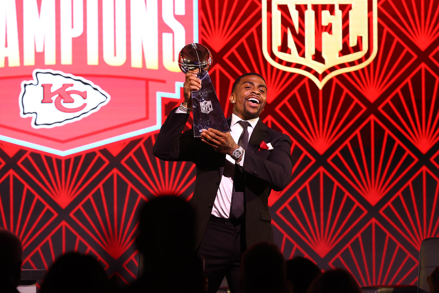 Kansas City Chiefs running back Jerick McKinnon during the 53rd annual 101 Awards at The Westin Crown Center in Kansas City, Missouri on Saturday, February 25, 2023.