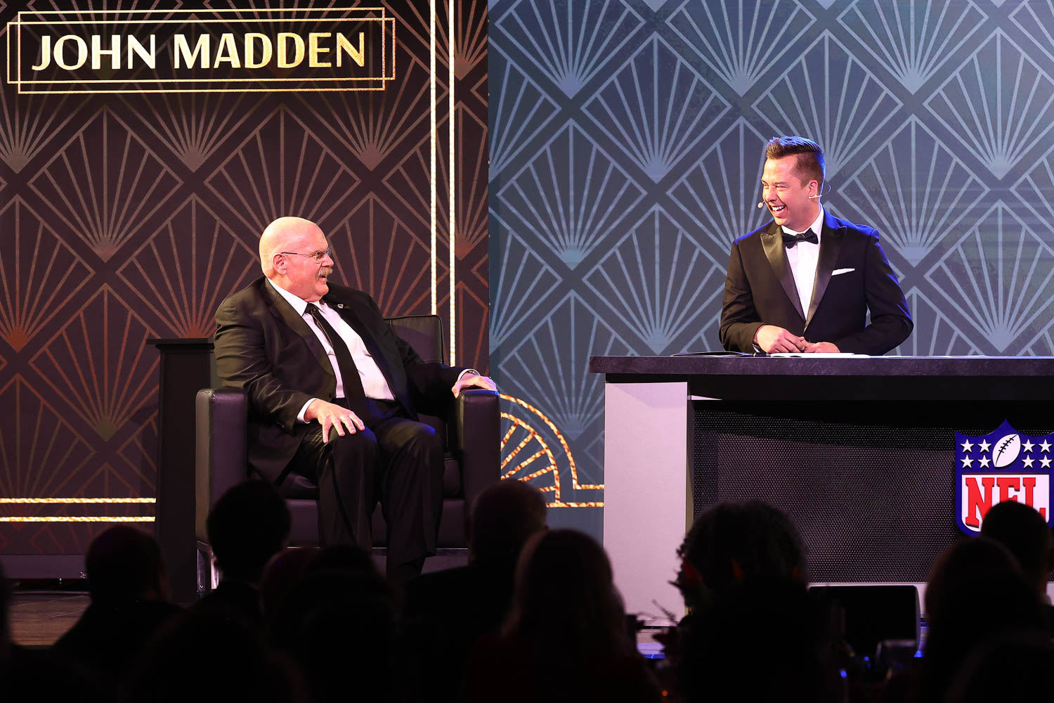Kansas City Chiefs Head Coach Andy Reid and James Palmer during the 53rd annual 101 Awards at The Westin Crown Center in Kansas City, Missouri on Saturday, February 25, 2023.