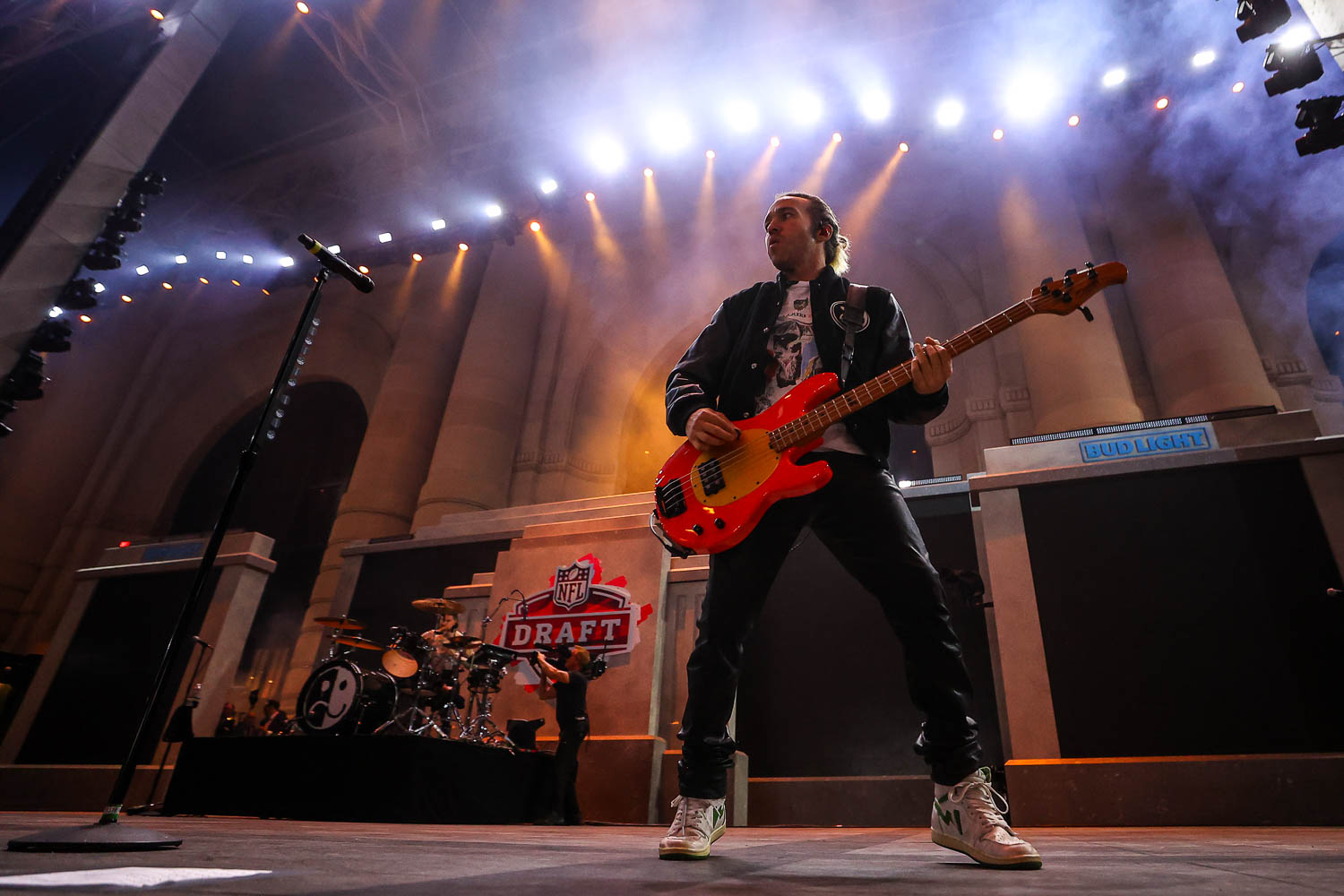 Pete Wentz, bass guitarist of Fall Out Boy