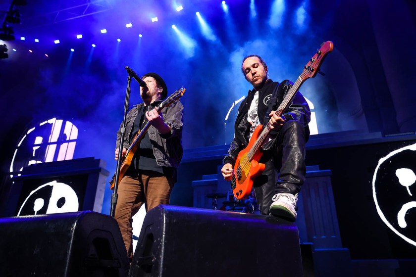 Patrick Stump and Pete Wentz of Fall Out Boy