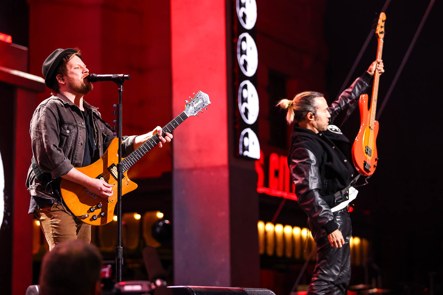 Patrick Stump and Pete Wentz of Fall Out Boy