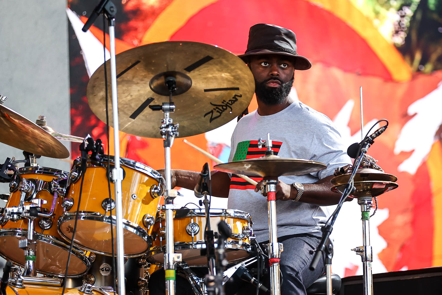 Thundercat performing at the NFL Draft at Union Station in Kansas City, Missouri on April 29, 2023