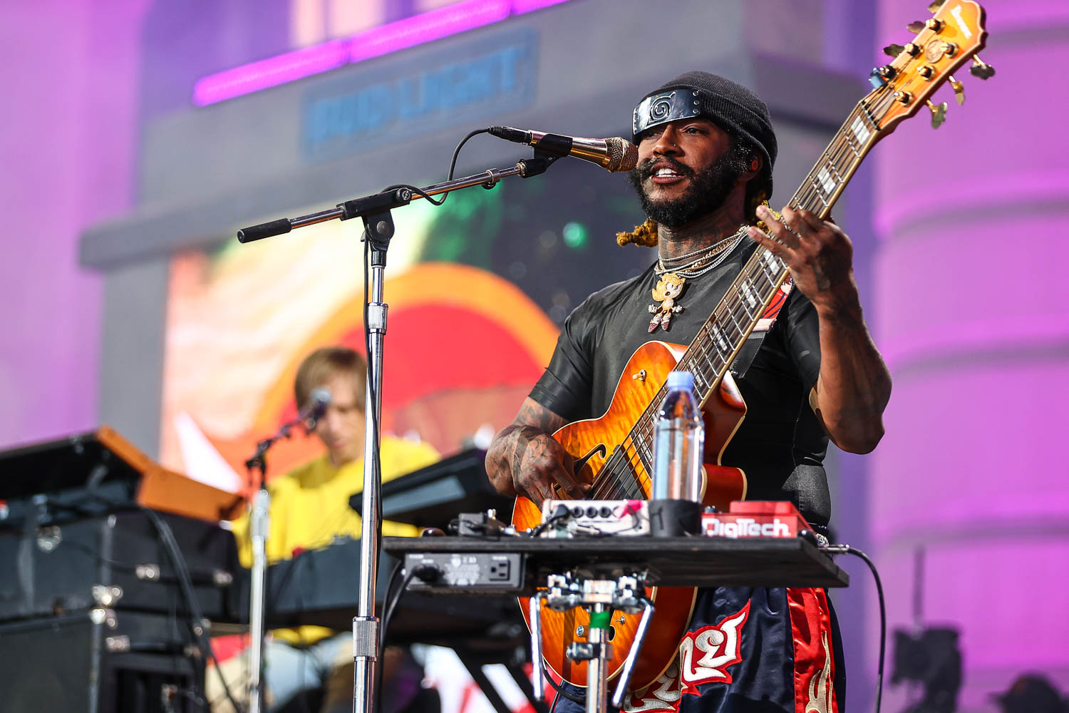 Thundercat performing at the NFL Draft at Union Station in Kansas City, Missouri on April 29, 2023