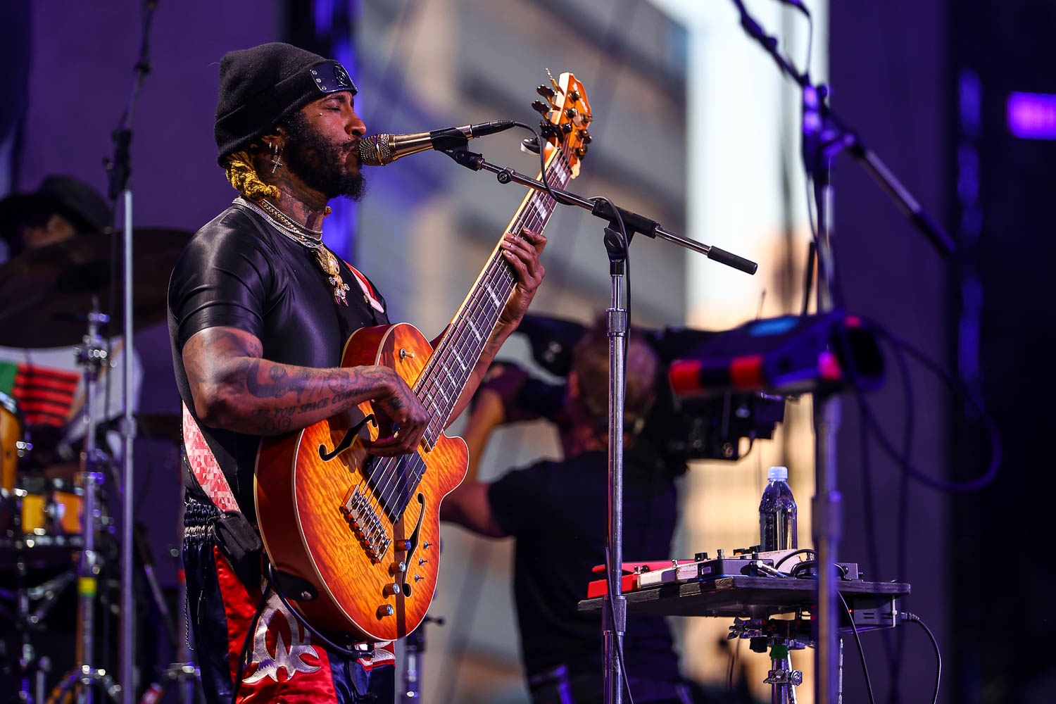 Thundercat performing at the NFL Draft at Union Station in Kansas City, Missouri on April 29, 2023