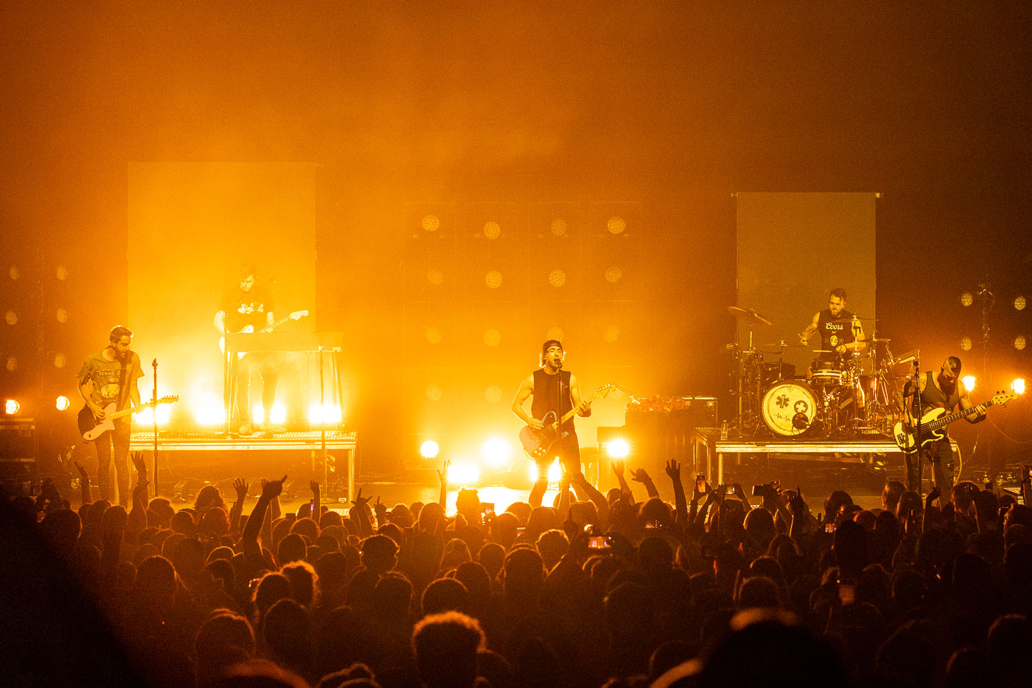 All Time Low performing at The Midland Theatre in Kansas City, Missouri on June 3, 2023.