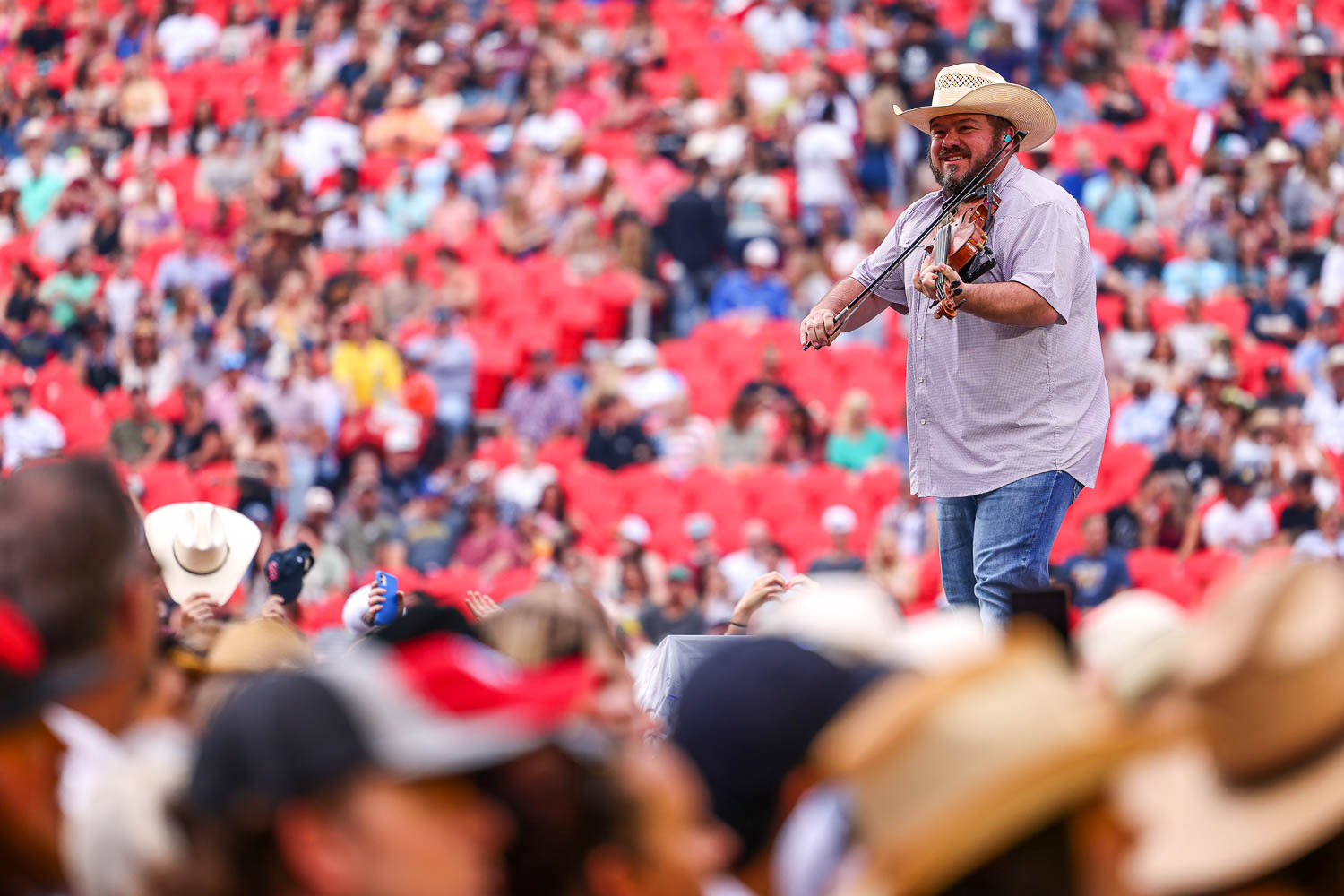 Wesley Hall, fiddle player of Flatland Cavalry