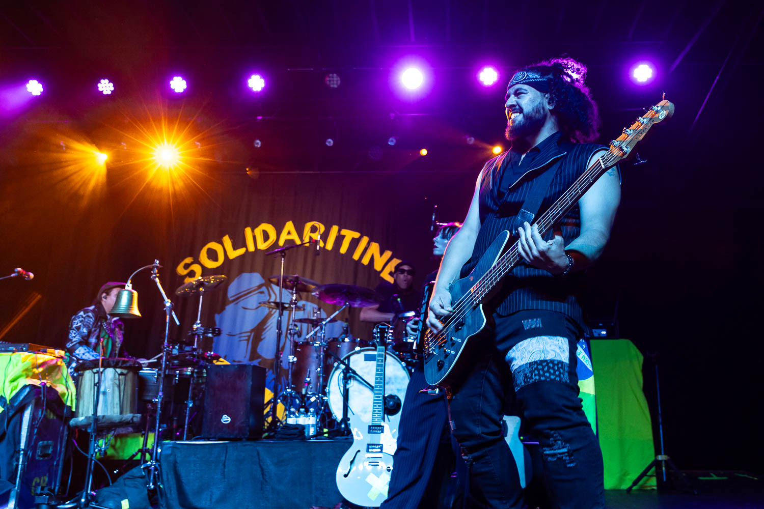 Gill Alexandre, bass guitarist of Gogol Bordello