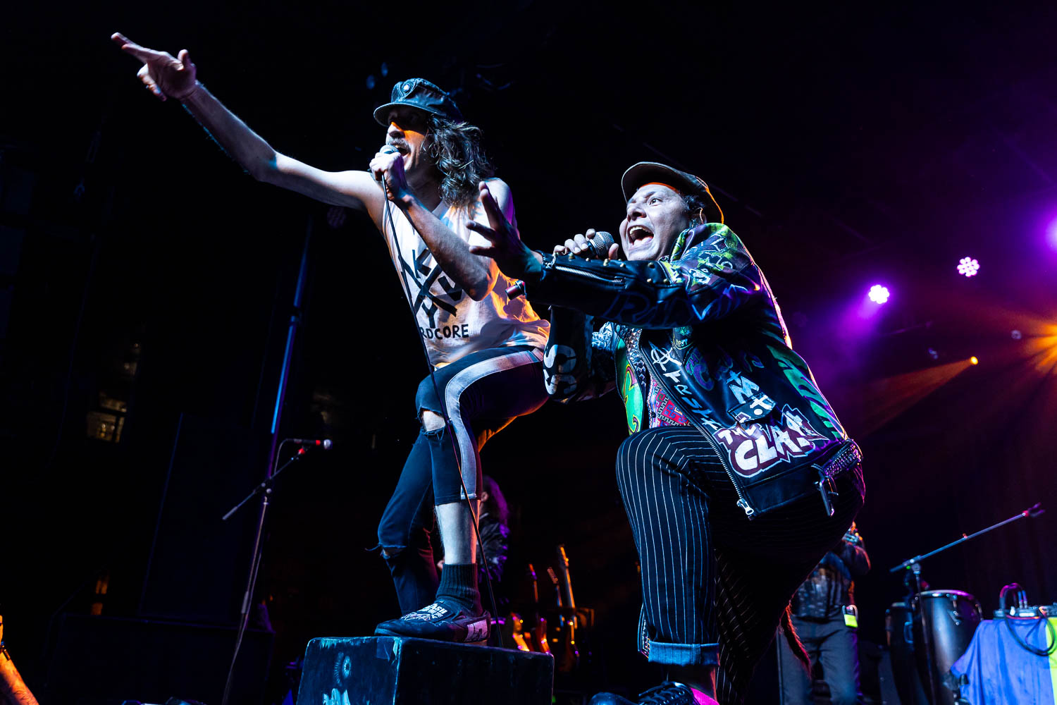 Eugene Hütz and Pedro Erazo of Gogol Bordello