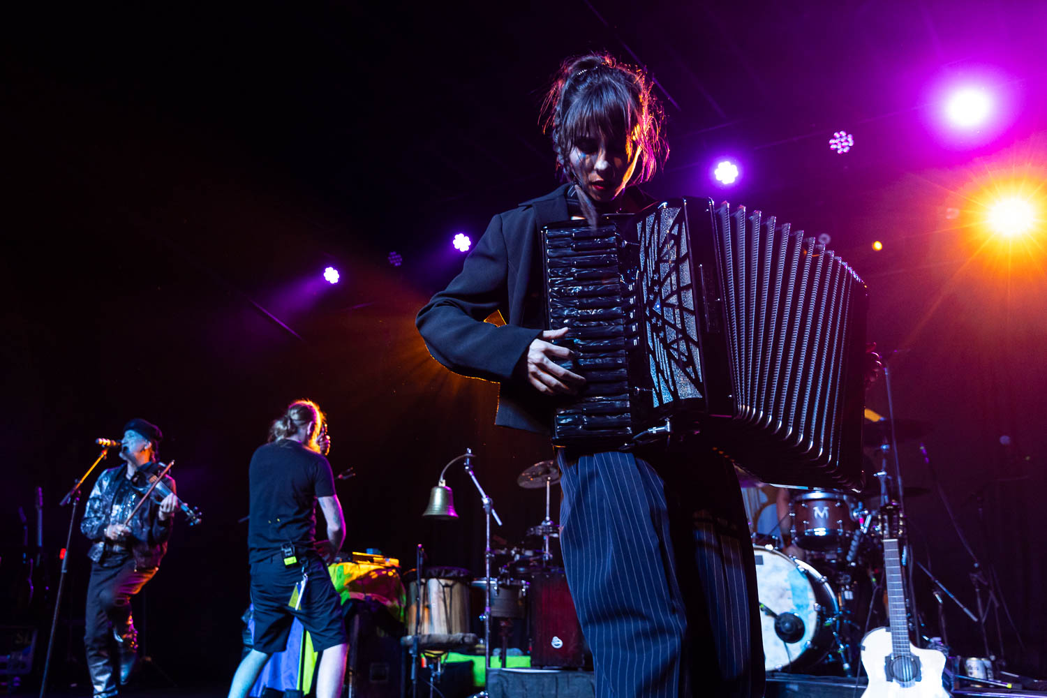 Erica Mancini, accordion player of Gogol Bordello