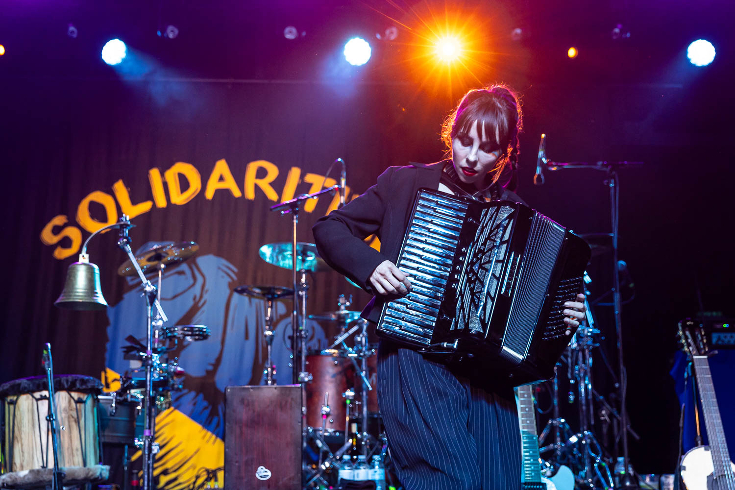Erica Mancini, accordion player of Gogol Bordello