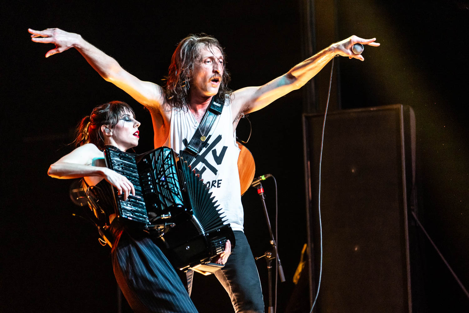 Eugene Hütz and Erica Mancini of Gogol Bordello