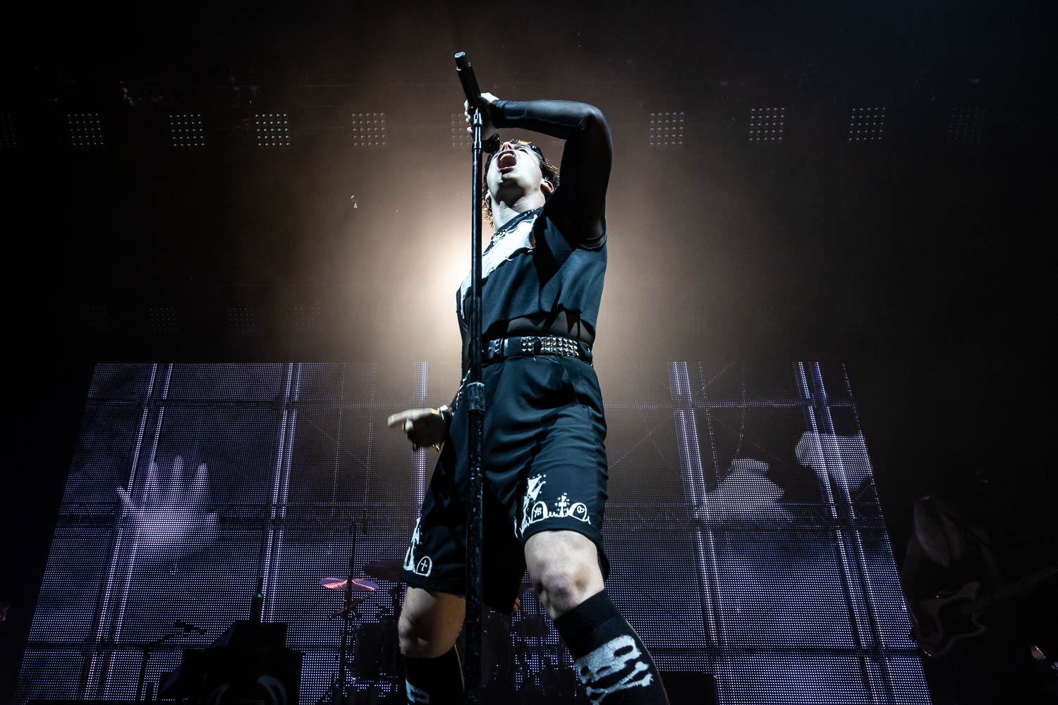 YUNGBLUD performing at Uptown Theater in Kansas City, Missouri on July 25, 2023.