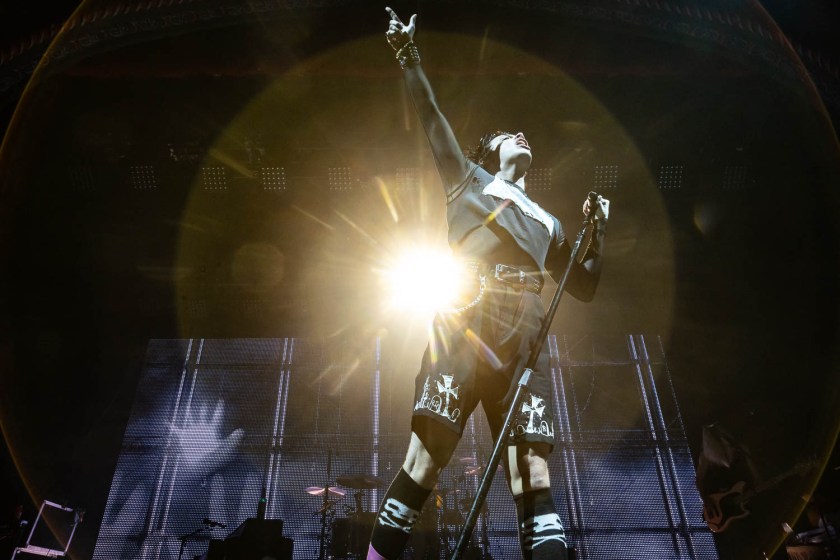 YUNGBLUD performing at Uptown Theater in Kansas City, Missouri on July 25, 2023.