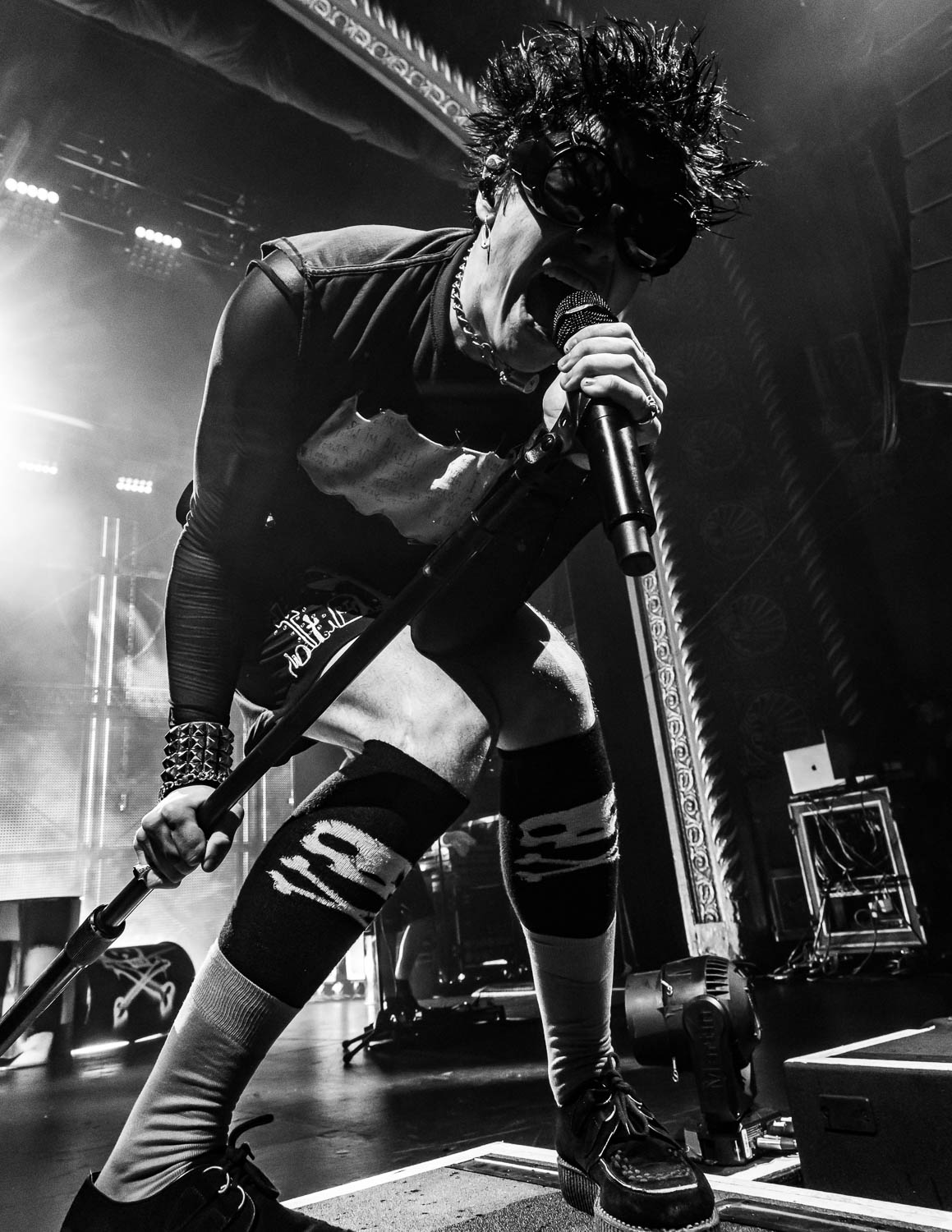 YUNGBLUD performing at Uptown Theater in Kansas City, Missouri on July 25, 2023.