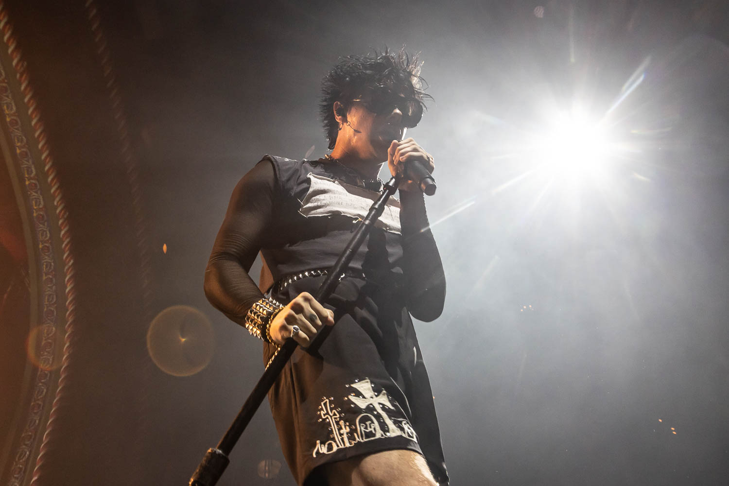 YUNGBLUD performing at Uptown Theater in Kansas City, Missouri on July 25, 2023.