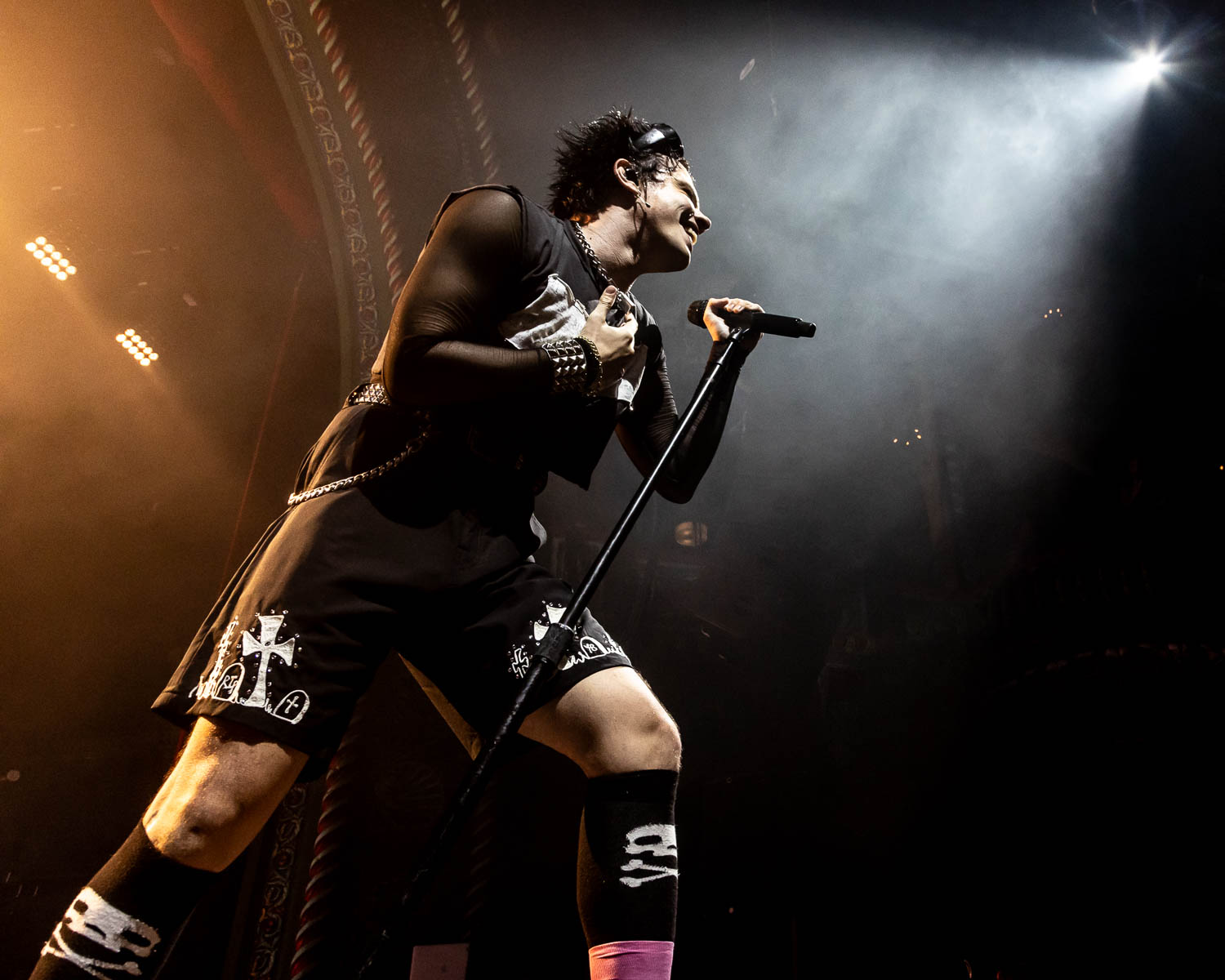 YUNGBLUD performing at Uptown Theater in Kansas City, Missouri on July 25, 2023.