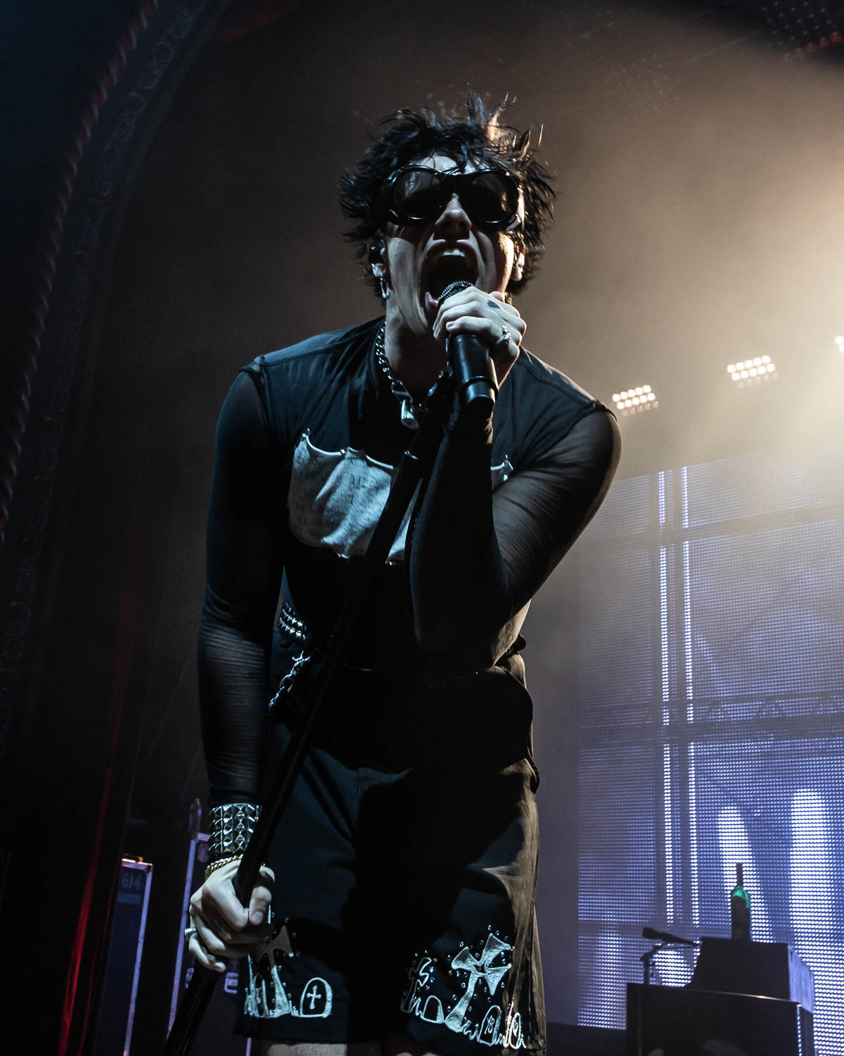 YUNGBLUD performing at Uptown Theater in Kansas City, Missouri on July 25, 2023.