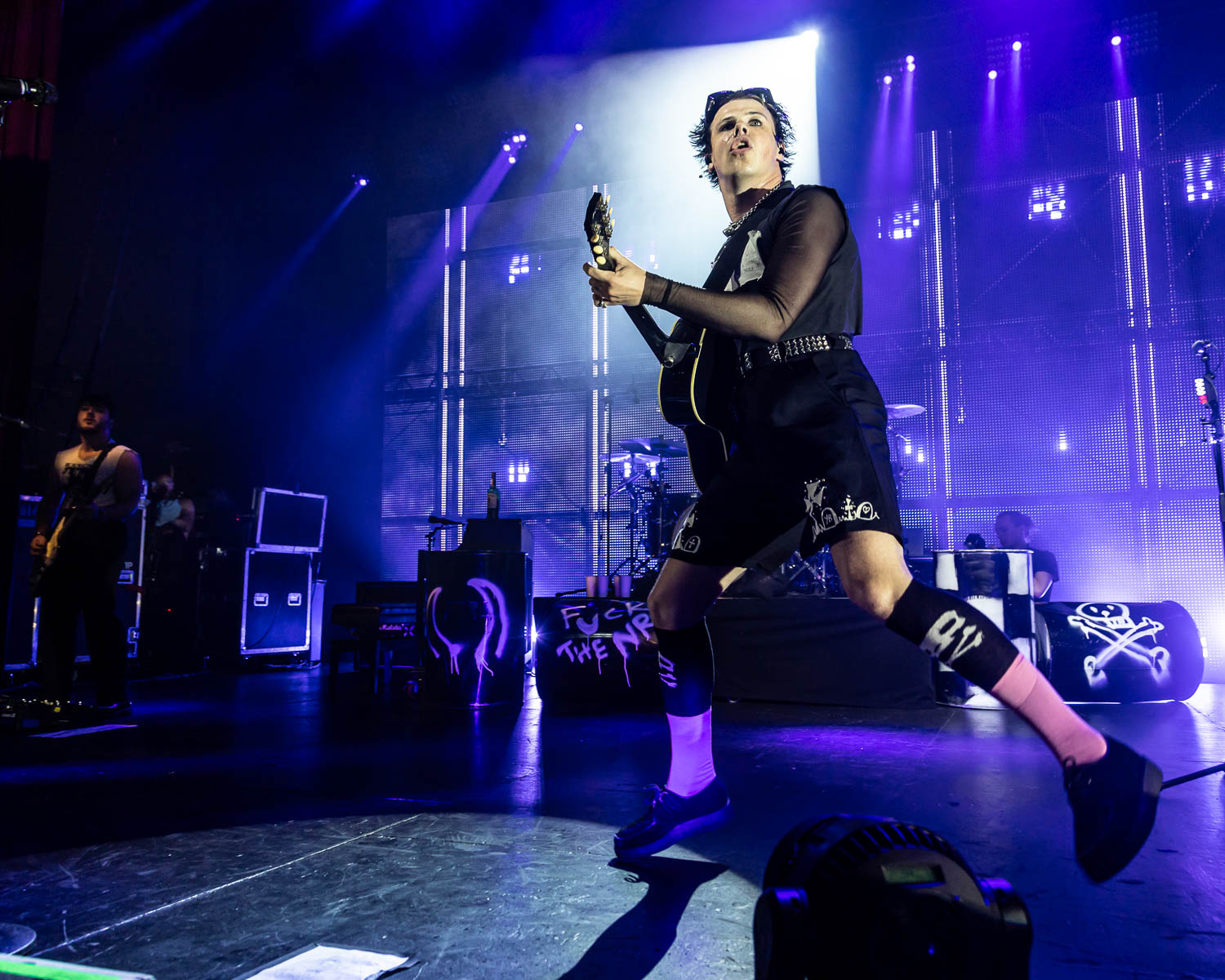 YUNGBLUD performing at Uptown Theater in Kansas City, Missouri on July 25, 2023.