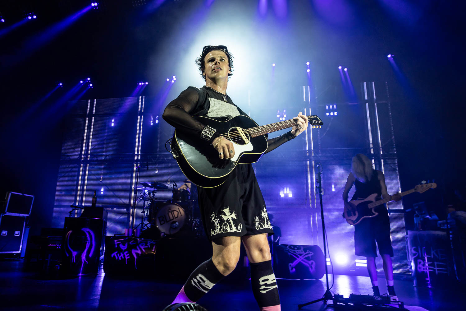 YUNGBLUD performing at Uptown Theater in Kansas City, Missouri on July 25, 2023.