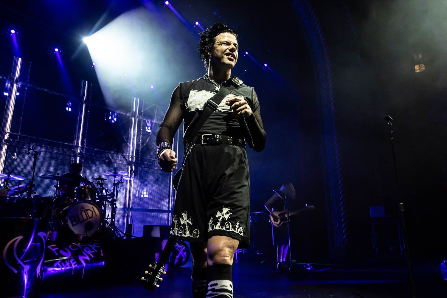 YUNGBLUD performing at Uptown Theater in Kansas City, Missouri on July 25, 2023.