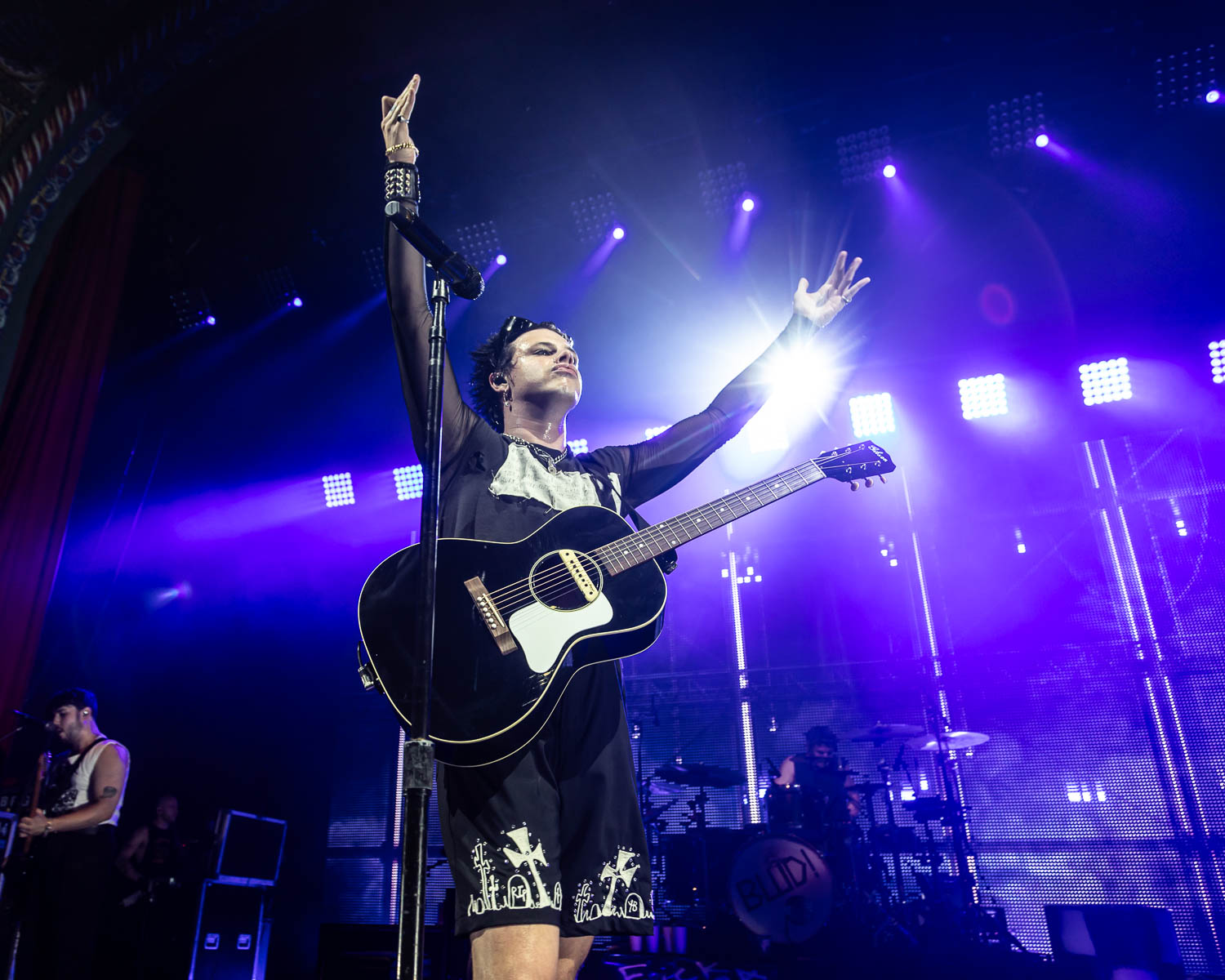 YUNGBLUD performing at Uptown Theater in Kansas City, Missouri on July 25, 2023.
