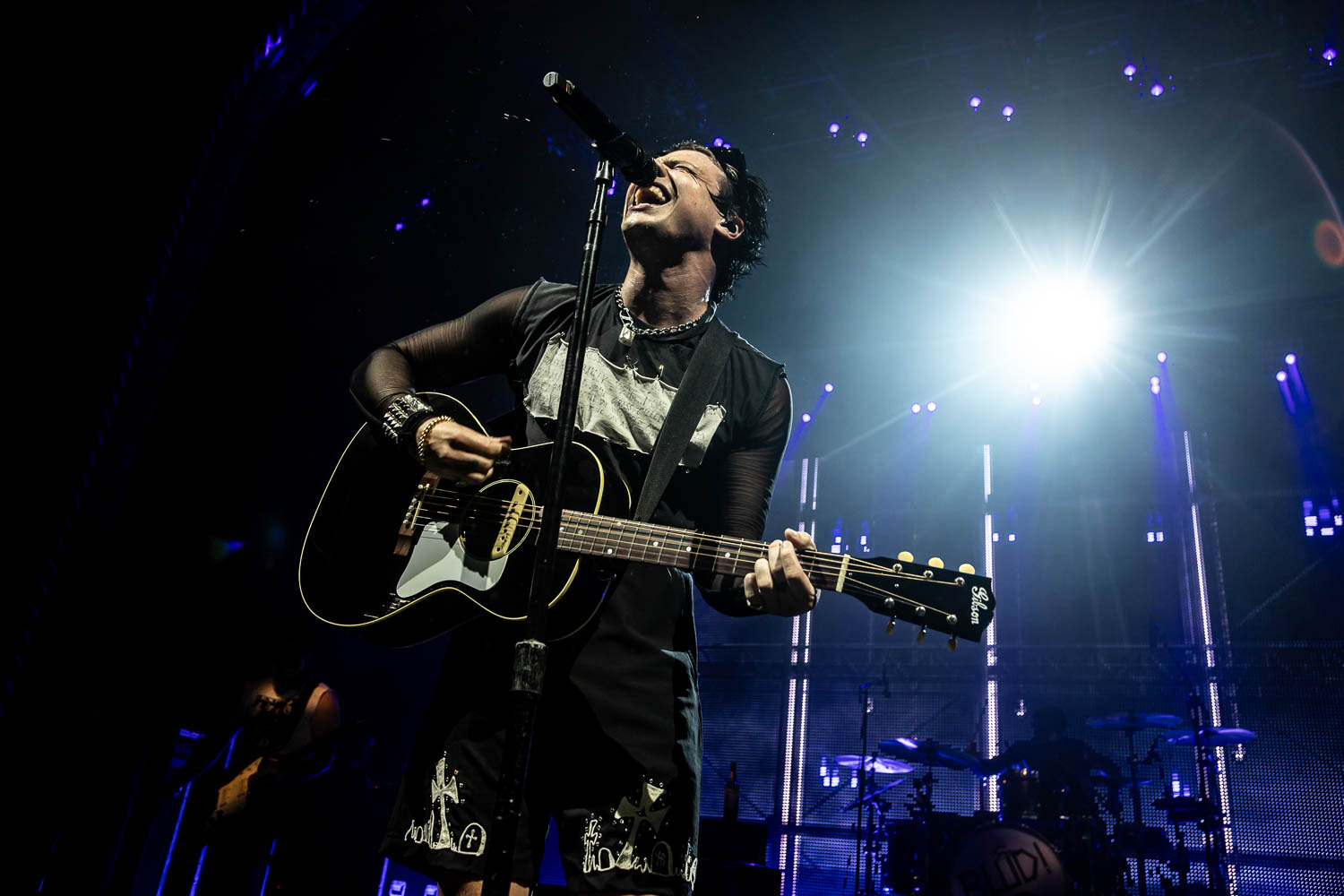 YUNGBLUD performing at Uptown Theater in Kansas City, Missouri on July 25, 2023.