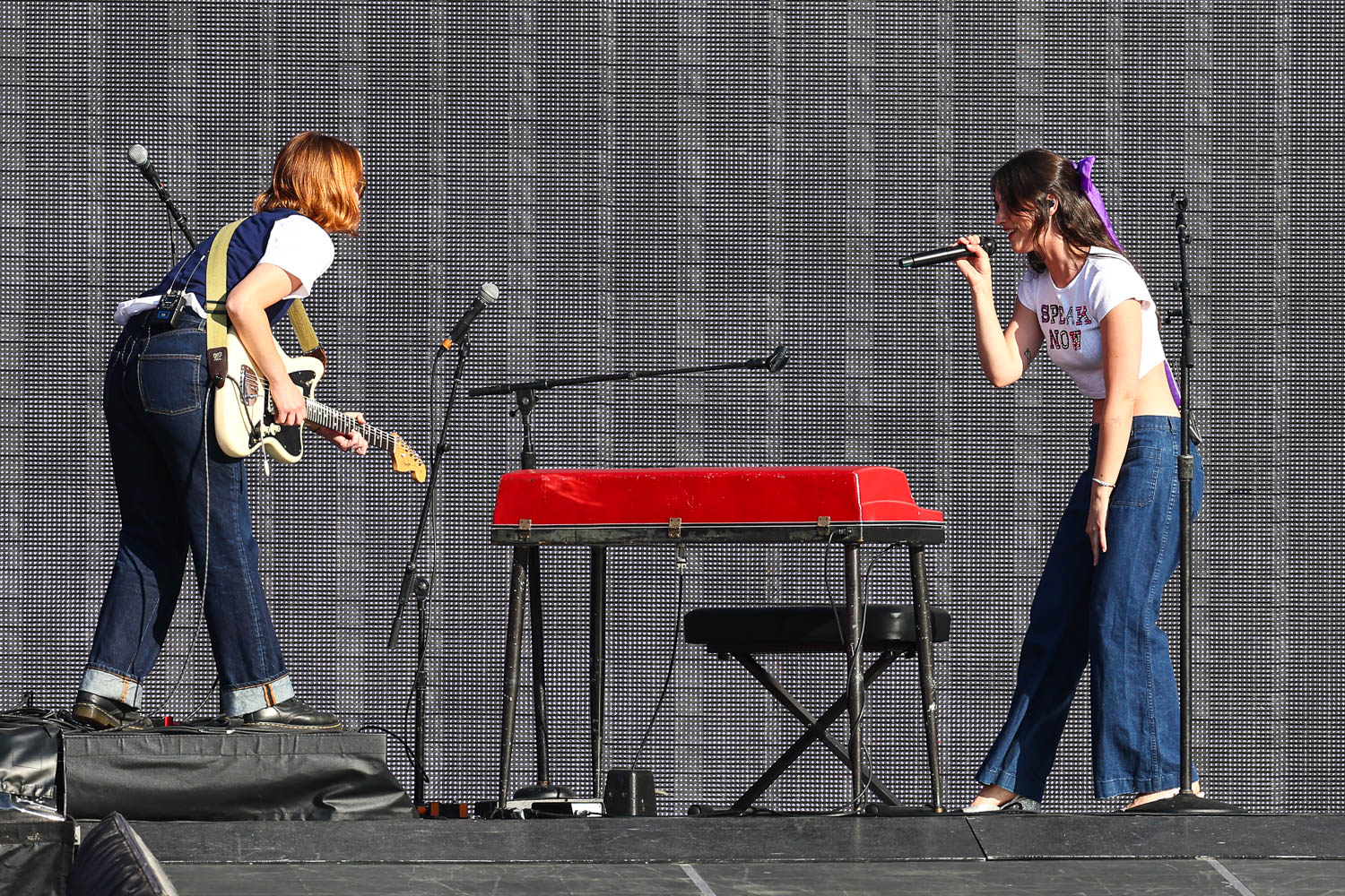 Gracie Abrams performing at GEHA Field at Arrowhead Stadium on July 7, 2023
