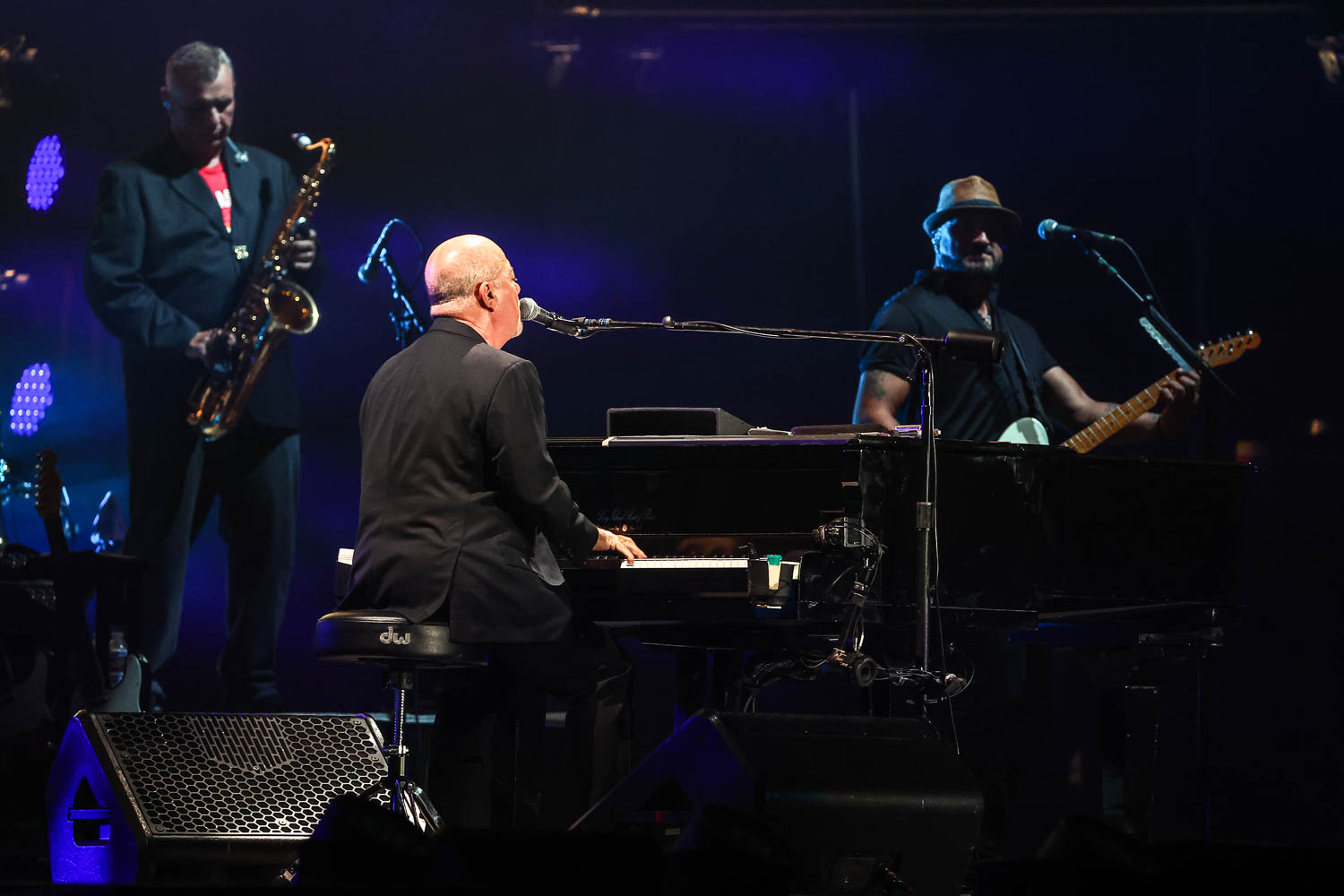 Billy Joel performing at GEHA Field at Arrowhead Stadium on Saturday, August 19, 2023.