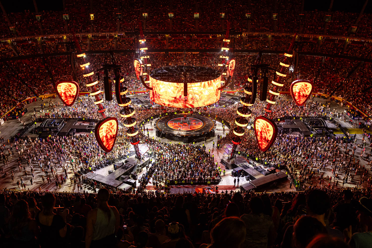 Ed Sheeran concert at GEHA Field at Arrowhead Stadium on Saturday, August 5, 2023.