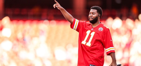 Khalid performing at GEHA Field at Arrowhead Stadium on Saturday, August 5, 2023.